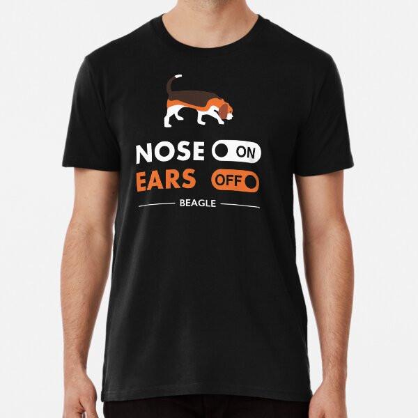 

nose on, ears off Premium T-Shirt S to 5XL Made in the AU/USA T-Shirt XL