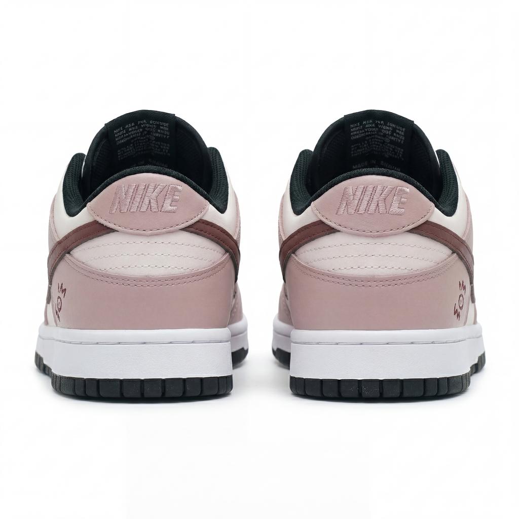 Nike Dunk Urban Chic Style Berry Abrasion Resistant Slip Resistant Low Top Skateboard Shoes Unisex Berry Pink DD1503-101(Team2070-)