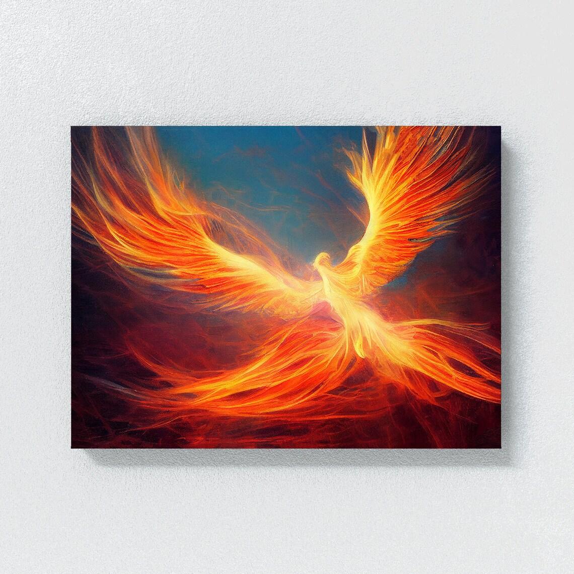 

Фенікс Плакати та принти Китайські міфологічні тварини Настінне мистецтво Картина Картина на полотні Сучасна вітальня Домашній естетичний декор 50x80cm No Framed