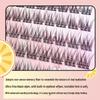 Moon Lady Baby Fishtail Trilogy False Eyelashes - Black Thin Stem Segmented Fairy Edition