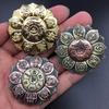 Lotus Fingertip Gyro Toy Buddha Eye Spinner Finger Gyro Lotus Wheel Bronze Fingertip Rotate Buddhist Meditation Decoration Gift