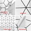 10M Black and White Wallpaper Geometric Wallpaper Peel and Stick Modern Stripe Hexagon Removable Self Adhesive Wall Paper