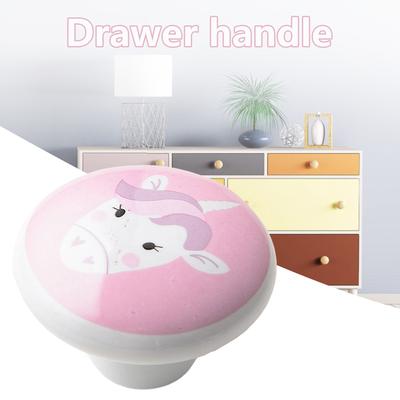 Cartoon Design Ceramic Drawer Knobs Nursery Room Cabinet Dresser Drawer Knobs Suitable for Closet Drawer Door