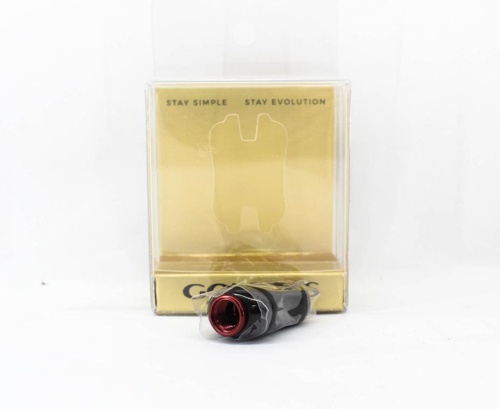 Gomexus T22BKRD Knob Titanium Black Red 22mm Shimano A , Daiwa S (7856)