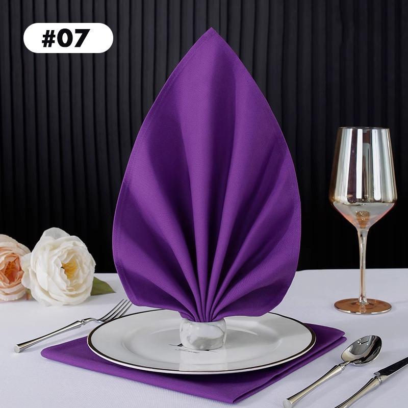 Cotton Western Table Napkins Reusable Placemat for Kitchen Wedding Decoration Hotel Special Absorbent No Lint Cup Wiping Cloth