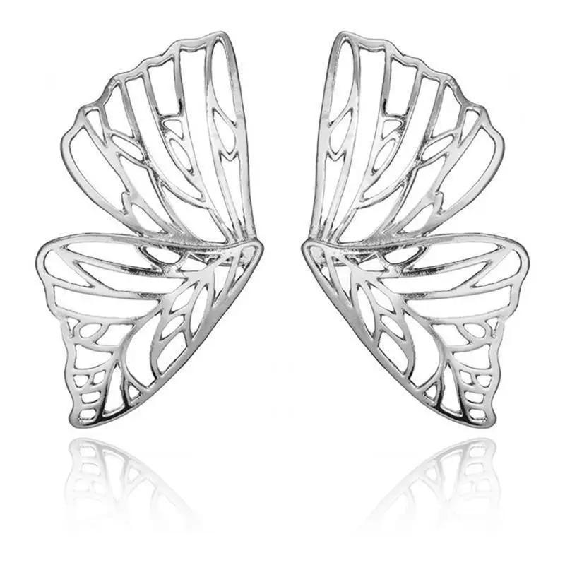 Fashion Vintage Gold U Earrings For Women Metal Earing Jewelry Trending New Korean Silver Oval Hoop Earrings