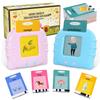 Early Education Learn English Words Toys Kids Audio Electronic Cards Book Cognitive Talking Flash Cards Game for Toddlers Gift