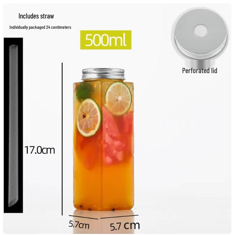 

Sanbile Disposable Plastic Milk Tea Cups