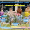 Inflatable Lawn Water Slide Summer Swimming Pool Waterslides Kids Outdoor Water Play Game Backyard Water Toy Sprinkler