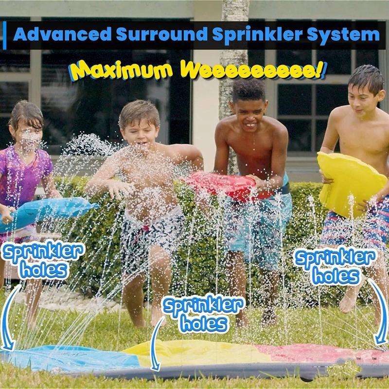 Inflatable Lawn Water Slide Summer Swimming Pool Waterslides Kids Outdoor Water Play Game Backyard Water Toy Sprinkler
