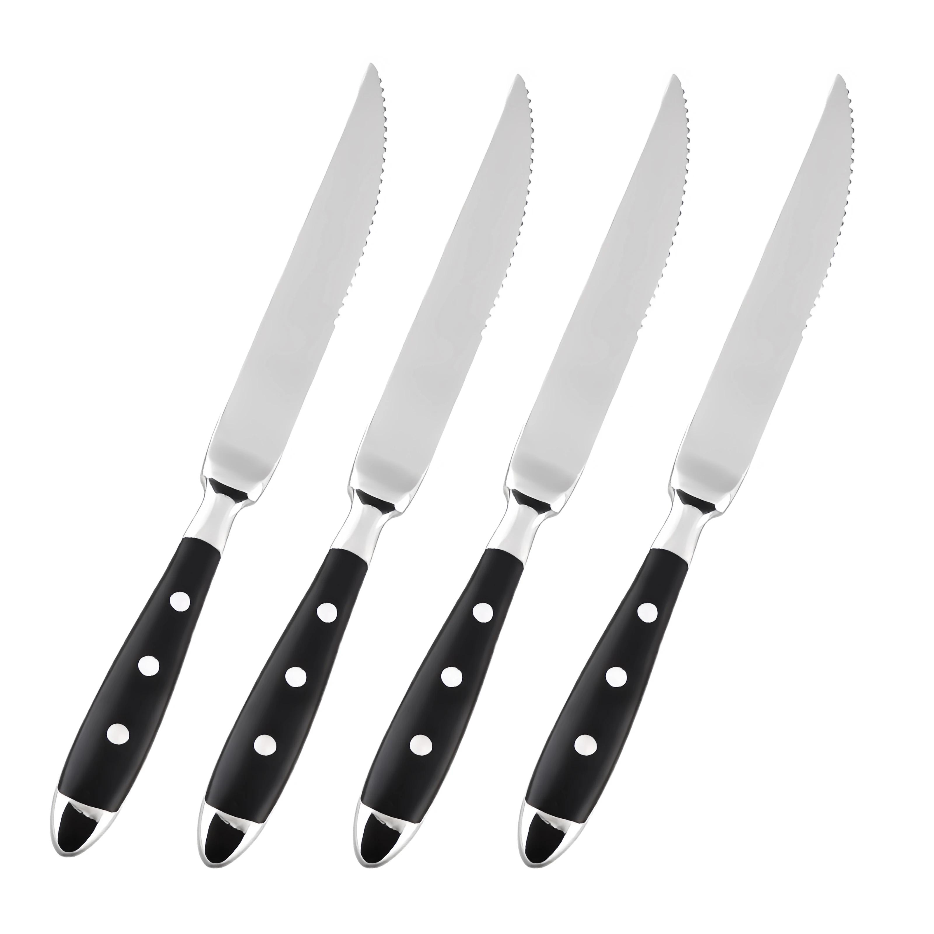 

Столовый нож из нержавеющей стали для отеля, набор вилок и ложек, чайная ложка, чайная вилка, нож для стейка, столовые приборы, набор для сервировки ресторана, ручка из черного дерева