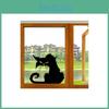 Terror Katze Halloween Schaufenster Wandaufkleber Heimdeko Raum Wandbild Aufkleber Kunst