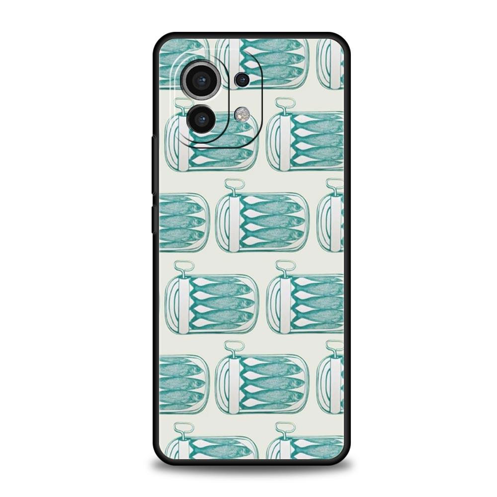 

Sardines Canned Phone Case For Xiaomi Mi 15 14 14T 13T 12T Pro 12 13 11 Lite 5G 11T Poco X6 X7 X5 Pro Soft TPU Cover For Xiaomi Mi 11