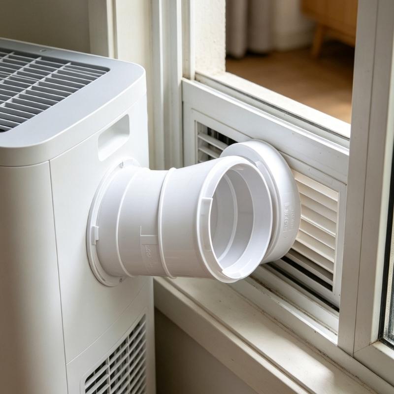 Plastic Air Conditioning Vents Pipe Connector for Mobile Air Conditioner Deflector Plate Suitable for Temporary Cooling Setup In Small Rooms