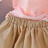 One-year-old Baby Girl Summer Clothes Children's Clothing Female 1-2--3-4 Year Old Short-sleeved Two-piece Baby Suit