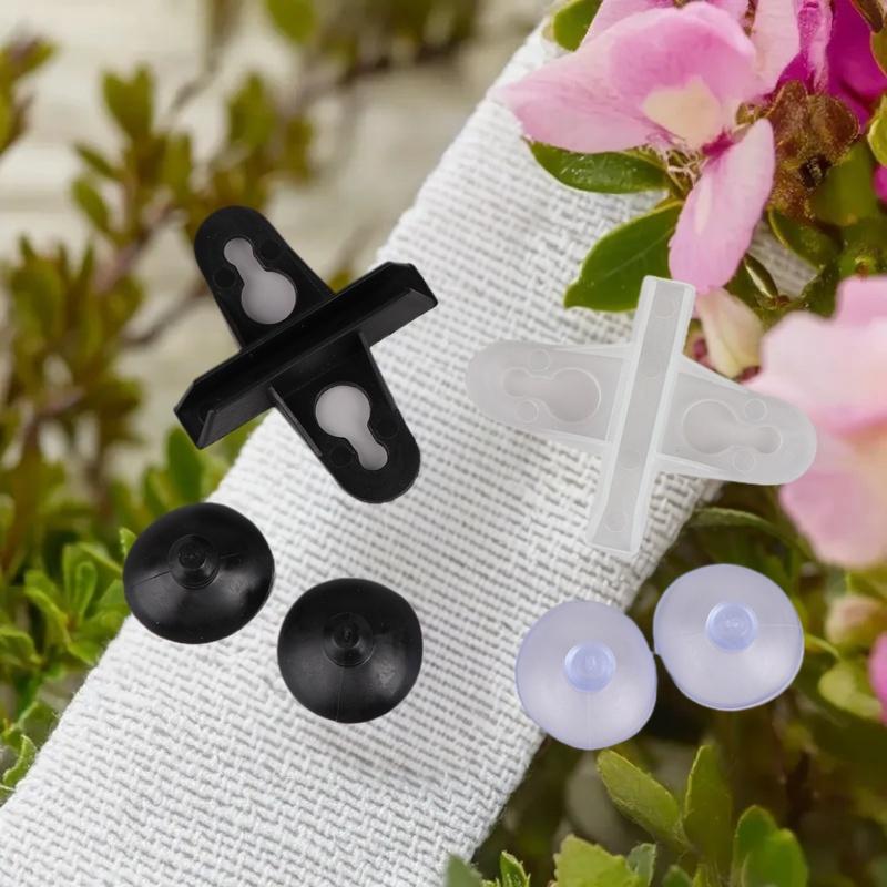 10 Bucăți Placă Izolare Acvariu Pește Pentru Acvariu Separator Clip Negru Ventuză Separatoare Suport Suport Foaie Plastic Suport