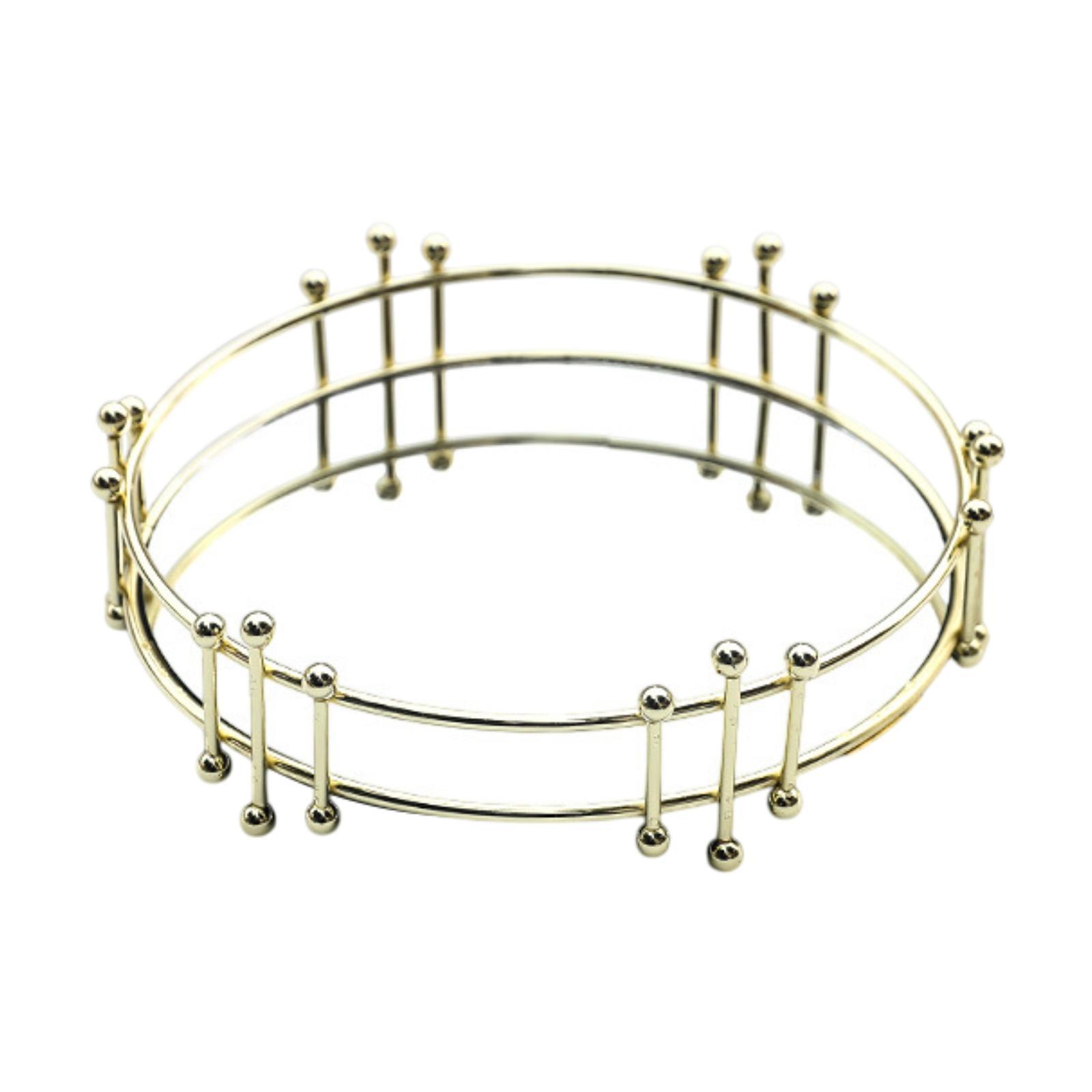 

Luxury Decorative Mirror Tray Table Centerpiece Vanity Organizer for Bathroom Dresser and Hospitality Reception Rectangle