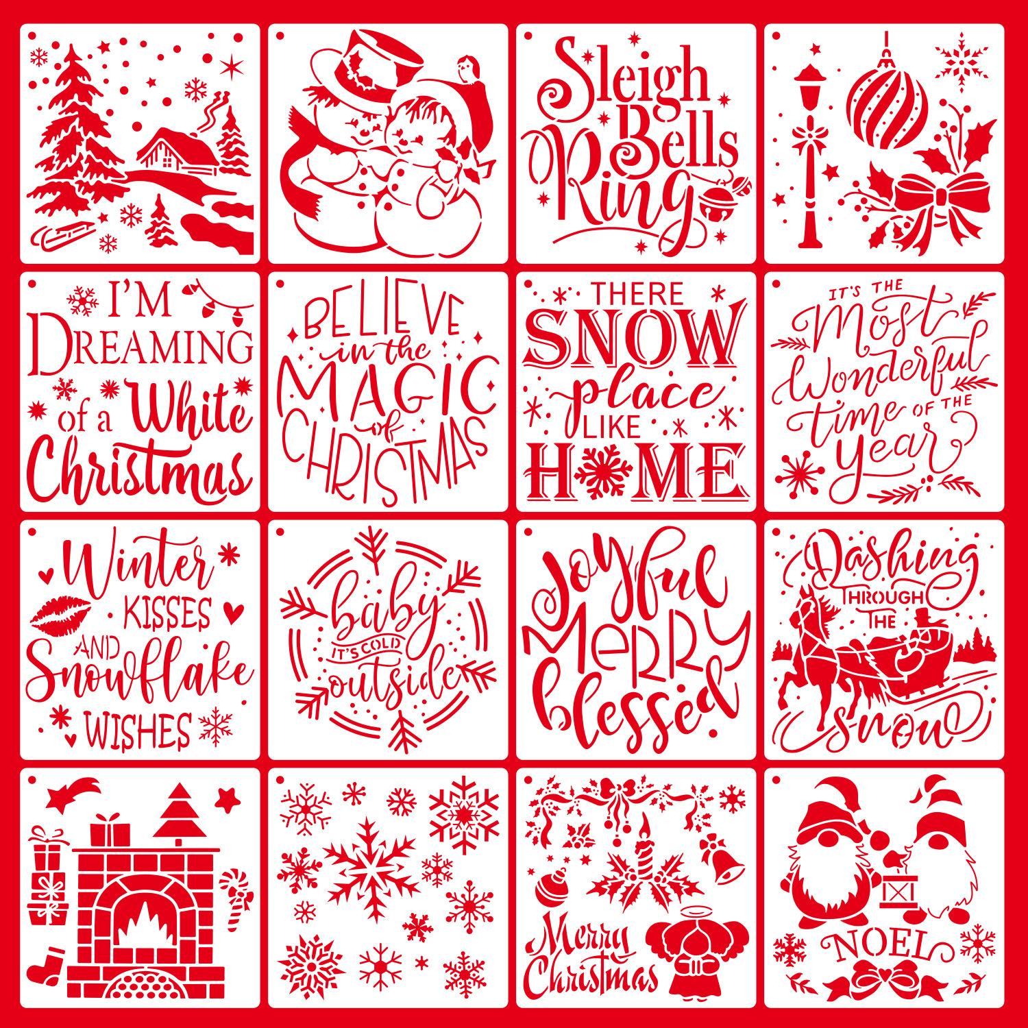 

Новый стиль, Рождественский шаблон для рисования, Счастливого Рождества, Пластиковые шаблоны для рисования, Рождественские украшения, Праздничные подарки