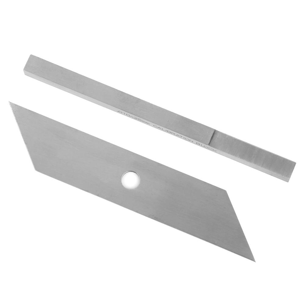 2 Pcs Undercut Gage Accurate Welding Gauge Inspection Stainless Steel Gage and Calibration Block