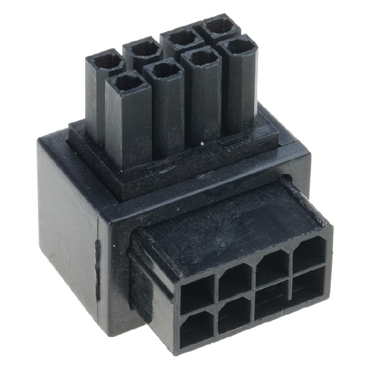 8Pin Graphics Video Card Connector 90 Degree Adapter 8Pin Female to 8Pin Male Mainboard CPU Power Steering Connector