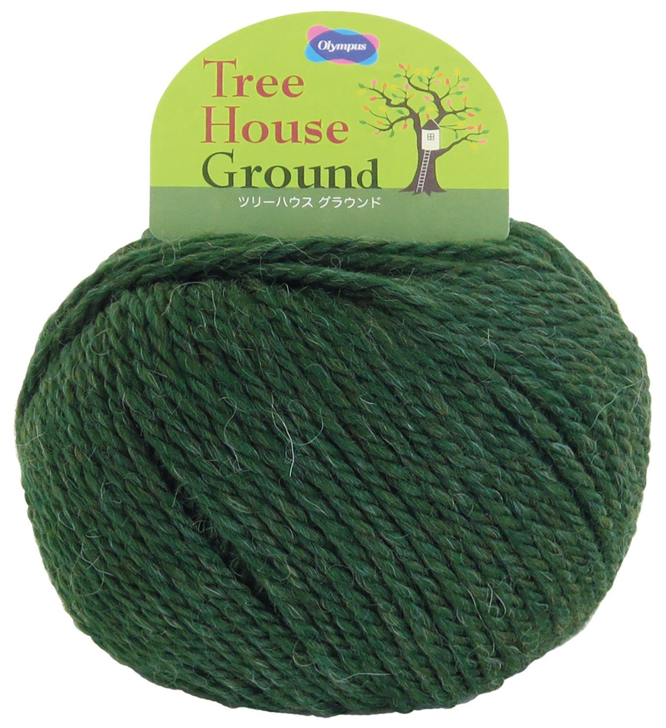 

Olympus Treehouse Ground Extra Set of 5 Balls Yarn, Thick, Col. 306, Green, 40g, Approx. 71m,