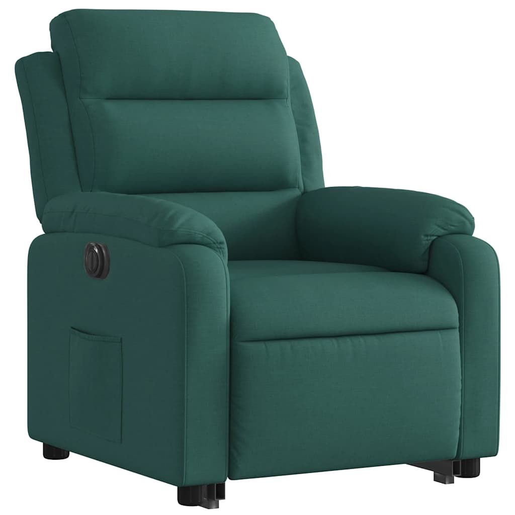 Vidaxl Lift Recliner Massage Chair, Electric, Reclining, Green
