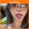 Y2k Moda Square Sunglasses With Silver Mirrored Lenses Uv400 For Fashionable Outings