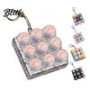 Mechanical Keyboard Toy Cat Paw Fidget 9-in-1 LED Light-up Keychain Decompression Handheld Device Button