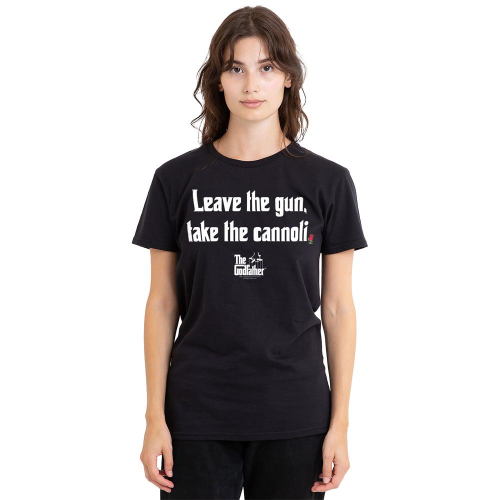 The Godfather Unisex Adult Gun Cannoli T-Shirt