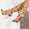 Fashion Aphixta Summer Riband Stiletto Heels Sandals Women Fashion Pumps Cool Pimp Ankle Strap Official Shoes