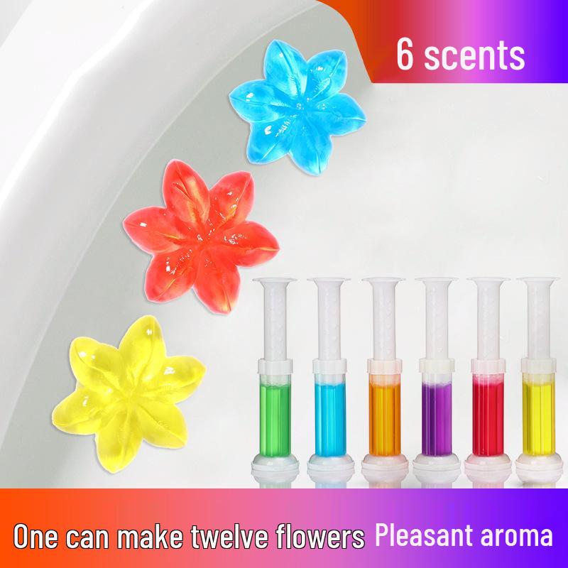 Little Flower Toilettengel: Duftender Deodorant & Geruchsentferner, 12 Düfte für Badezimmerfrische