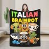 67 Six Seven Christmas Bruh Italian Brainrot Blankets Coral Fleece Plush Spring Throw Blankets for Home Outdoor Bedding Throws