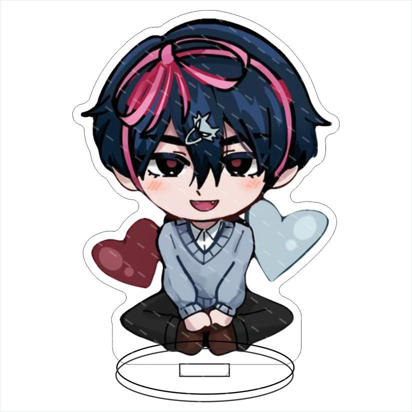 Alien Stage Japanese Anime Peripherals Q Version Acrylic Stand Collectible Table Ornaments Creative Birthday Gifts For Friend Plaything