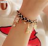NEW Fashion Rope Chain Decoration Bracelet For Girl multicolor Eiffel Tower star poker Pendant Bangle Wholesale #18040