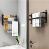 Wall-Mounted Space Aluminum Towel Rack & Shelf