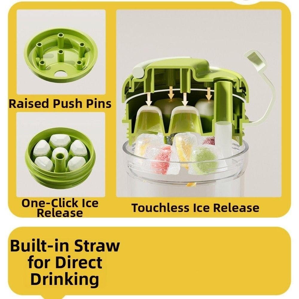 380ml Ice Cube Water Bottle Reusable Ice Mould Tray DIY Ice Cube Molds  Travel