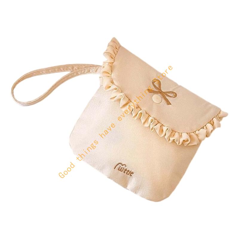 Waterproof Sanitary Pad Holder Soft Milk Velvets Fabric Feminine Essential Bag 55KF