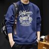 Men's Heavyweight American Style Round Neck Long Sleeve Loose Hoodie for Spring and Autumn