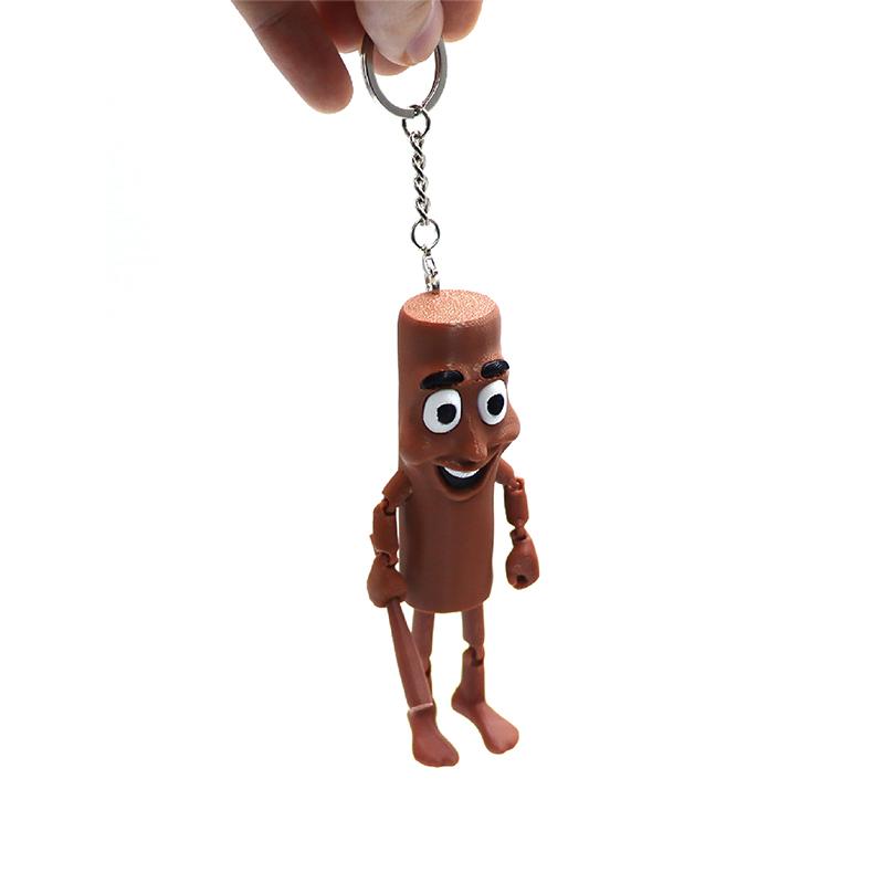 Shark Figurine Tungtungsahur Figure Keychain Desktop Decoration Articulated Tralalero Tralala Figure Ornament Funny Doll