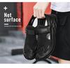 Men's 2024 Summer Genuine Leather Mesh Sandals - Breathable Soft Sole Casual Beach Shoes