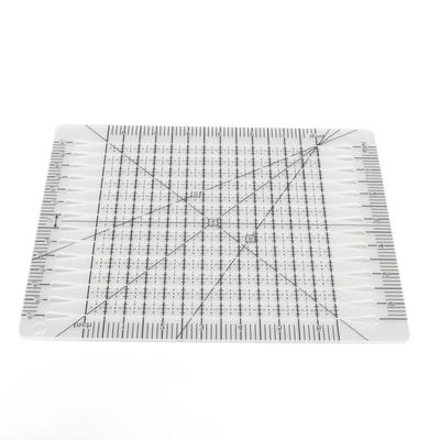 Quiltinglineal Transparentes Acryl Genaue Skala Schwarze Rasterlinie Multifunktions-Schneidelineal zum Nähen Handarbeit Basteln