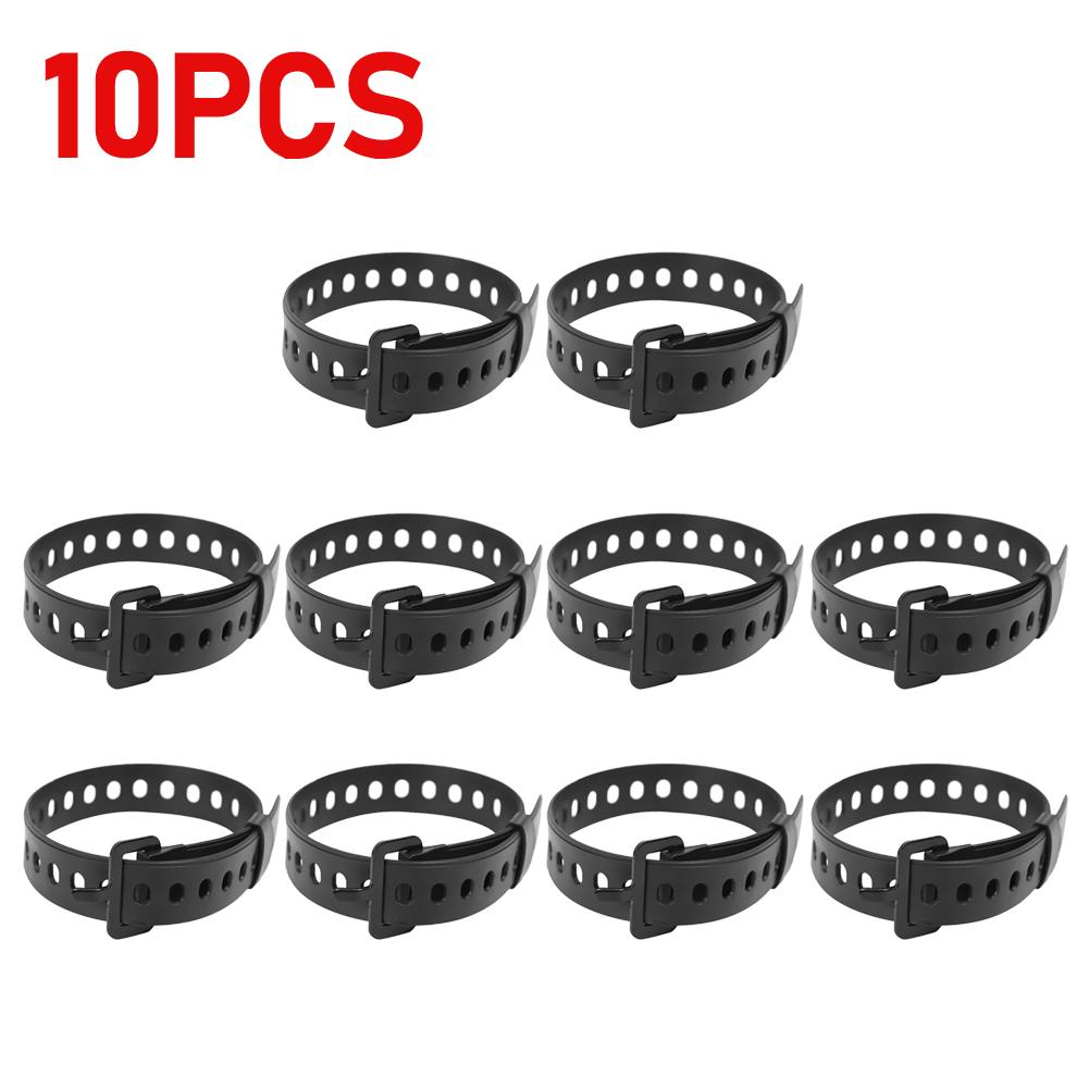 1-10PCS Travel Tied Belt Durable Rubber Cargo Tie Down Luggage Lash Belt Strap Adjustable Wire Cable Tie No Slip Off Cable Tie
