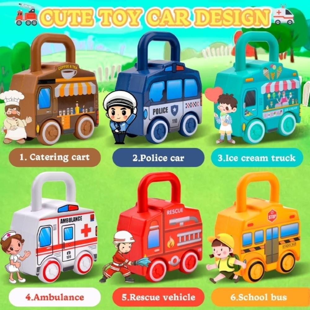 Montessori Key Matching Toy Early Educational Slidable Car Toy Unlocking Car Toy  Toddlers