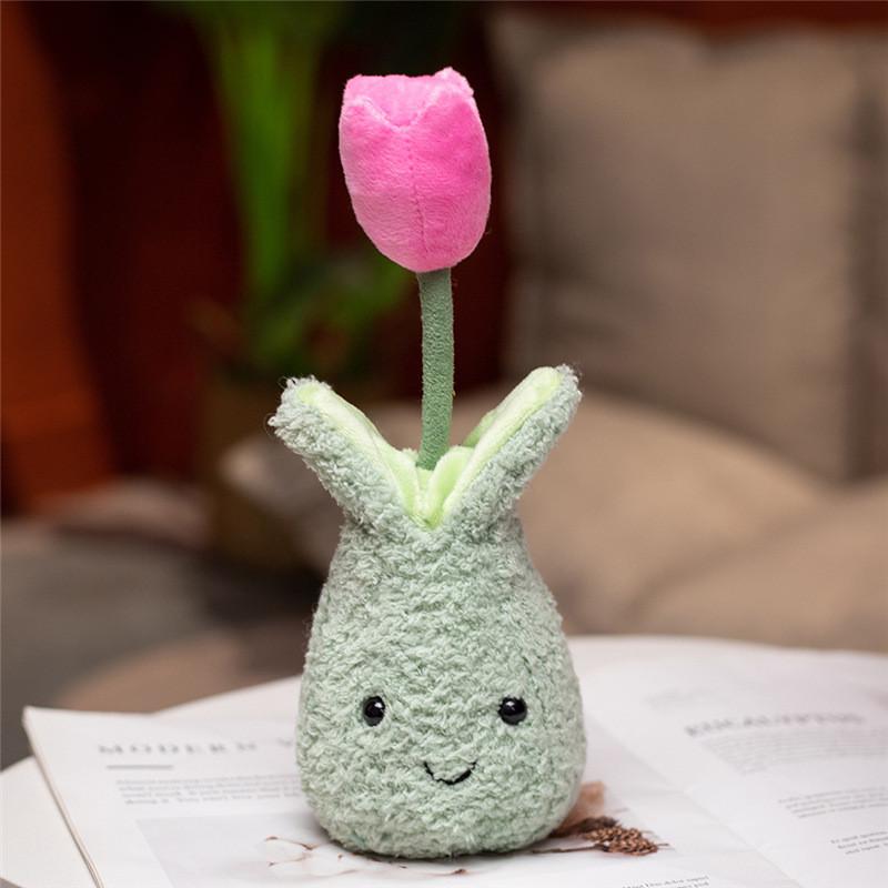 

Tulip Succulent Adorable Plushie Toy Cute Cartoon Plant Kids Present Birthday