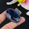 London Blue Topaz Gemstone 925 Sterling Silver Jewelry Pendant 2.56" KG-107