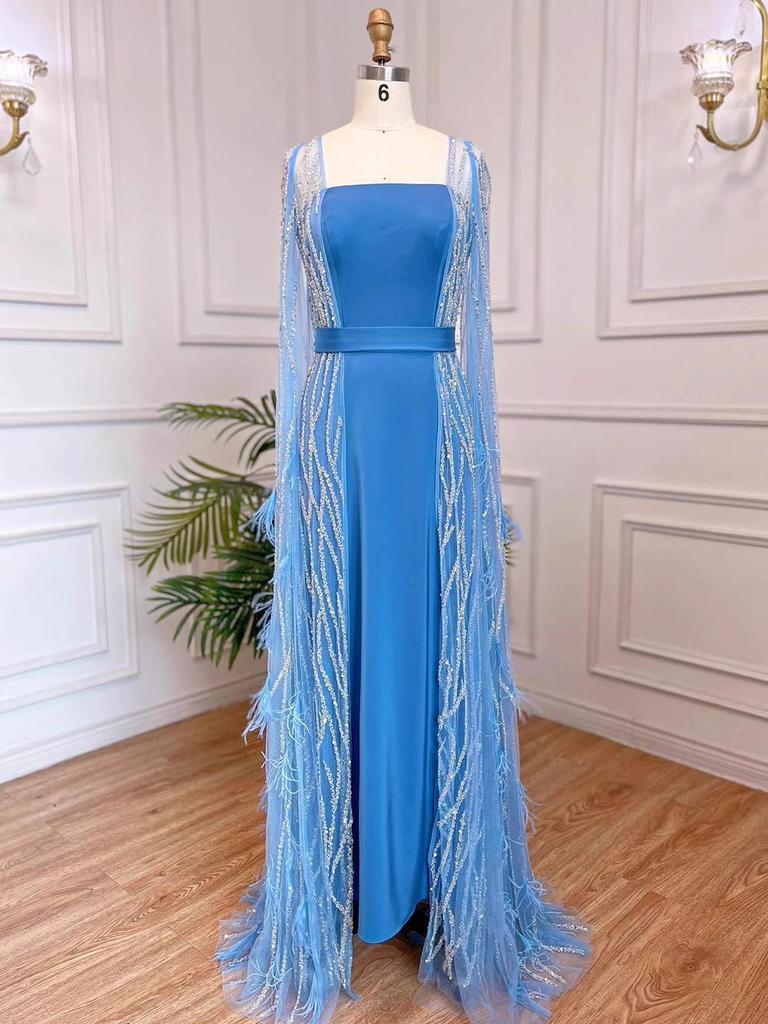 Elegant Cross-Border European-American Long Evening Dress for Banquets and Performances