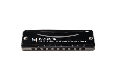 Suzuki HAMMOND 10 Hole Harmonica C Tone HA-20