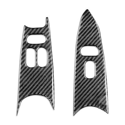 Real Carbon Fiber Interior Window Lift Switch Panel Trim For Ford Mustang 96-03 LHD Only