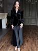 2025 Autumn European & American Elegant Solid Color Top and Skirt Set