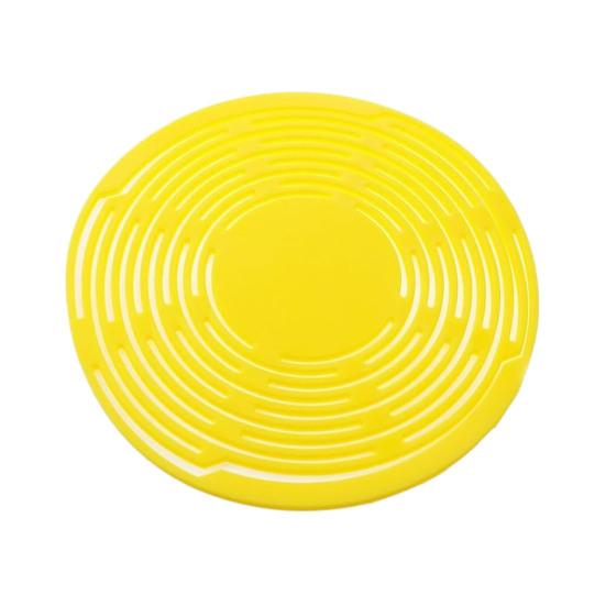 

Multifunctional Mesh Coaster Silicone Wine Bottle Carrier Handheld Mesh Basket Expandable Drink Holder for Bottles Fruits Hot Dishes 1pc жовтий